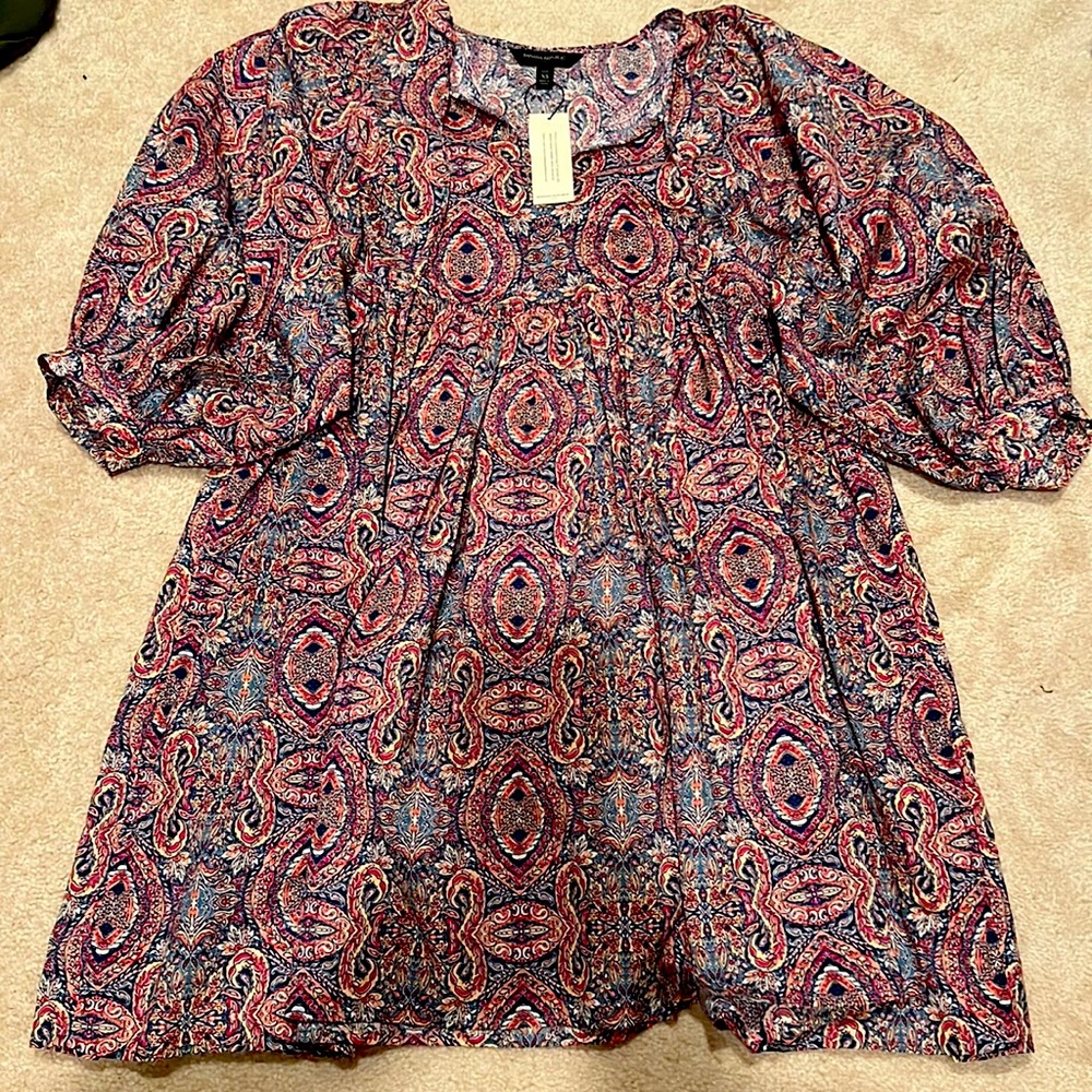 Banana Republic - Petite Paisley A line Dress